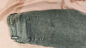 Grey Skinny High Waist Fit Denim Jeans