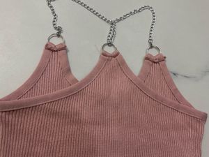 Chain Detail Crop Top