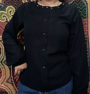 Long Peplum sleeve top