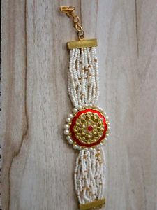Elegant Pearl &amp; Kundan Armlet