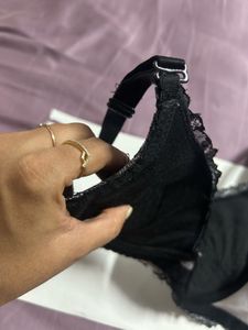 Elegant Black Lace Bra