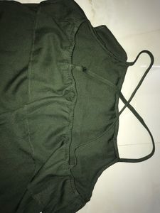 Branded Dark Green Top