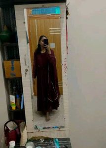 Elegant Maroon Anarkali Suit