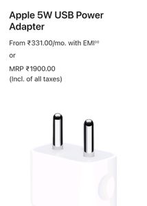 Apple 5W USB Charger for iPhones