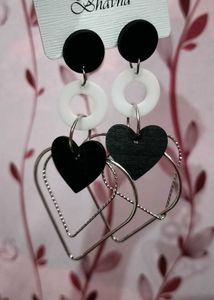 Heart Drop Earrings
