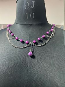 Beaded Goth Necklace