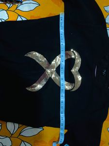Black Embroided Sweatshirt