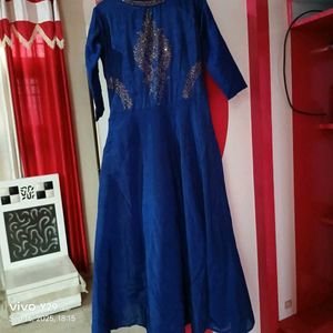 Blue Embellished Dress