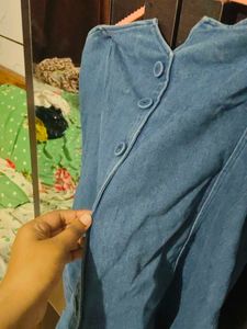 Denim Mini Tube Dress