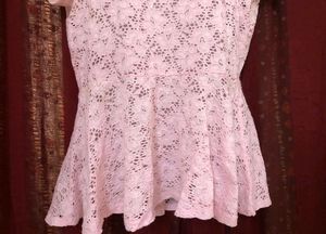 No Boundaries Pink Lace Top