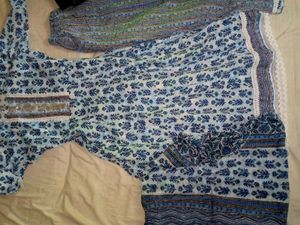 Blue Anarkali Kurta  Myntra