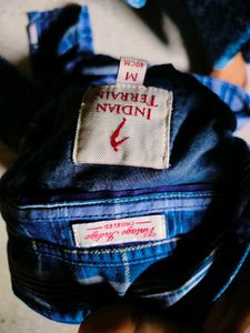 Formal Nevy Blue Checked Shirt