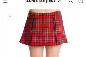 Gothic/Punk/Alt/Emo Tartan Skirt.