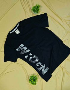 Graphic Print Black T-Shirt