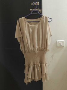Elegant Beige Dress