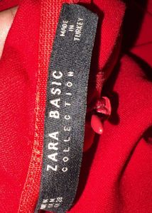 Zara Red Off Shoulder Bodycon