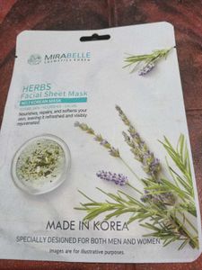 Mirabelle Herbs Facial Sheet Mask
