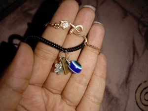 Charm Bracelet with Evil Eye
