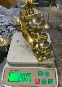 Pure Brass 3 Step Diya Peetal Ka Dia