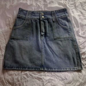Denim Mini Skirt