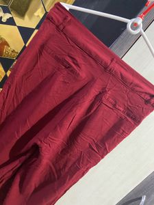 Burgundy Straight Panta
