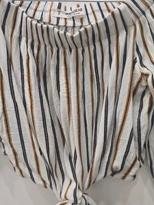 Striped Off-Shoulder Top