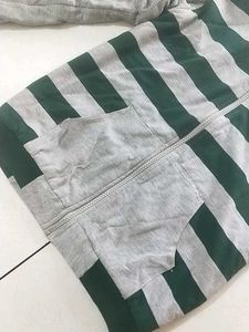 Men Striped Hoodie