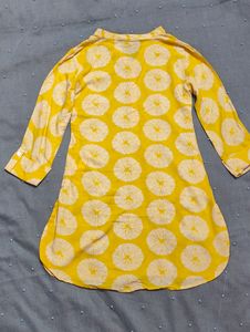 Short Yellow Kurti
