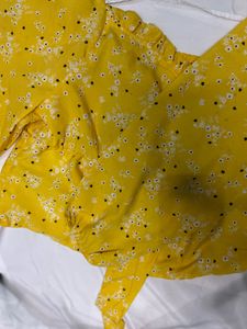 Floral Yellow Top