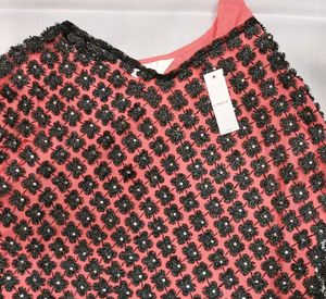 Floral Embellished Poncho Z5
