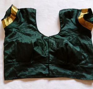 XXL Very Beautiful Dark Green Colour Blouse With G