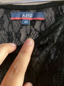 Ajio Black Dress