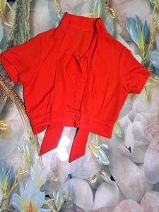 Red Velvet Indo-Western Dress