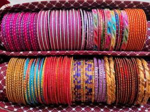 Beautiful Colourful Metal Bangles