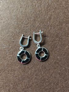 92.5 | Silver Chic Circle Dangle Earrings
