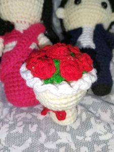 Crochet Wedding Couple Dolls