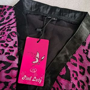 Animal Print Magenta Kurtas