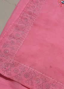 New Saree Pinck Color