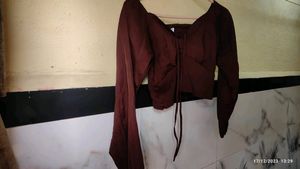 Zara Brown Top