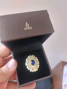 Blue Emerald Ring