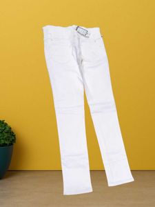 L@83 Size-30 White High-Waisted Jeans