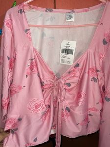 Streeestyle Floral Pink Long Sleeve Brand New Top