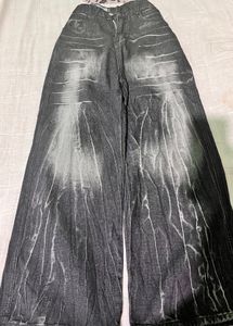 Grey Y2K Baggy Jeans