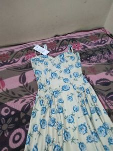 Printed A Line Dress