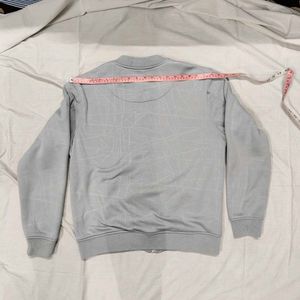 Fleece Gray Bomber Jacket