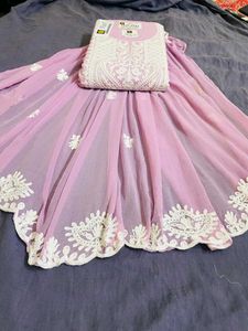 lavender Nics Rajni Unstitched Dress Material