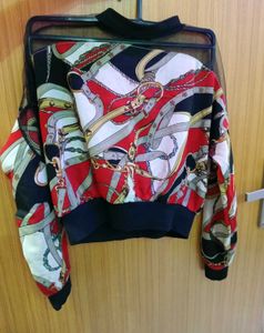 Vintage Style Chain Print Top