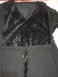 Elegant Black Velvet Dress