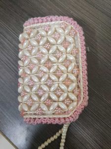 Beaded Pearl Pouch