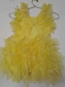 Yellow Ruffle Dress